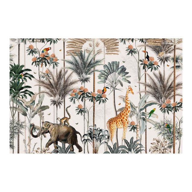 Wallpaper - Vintage Blooming Jungle