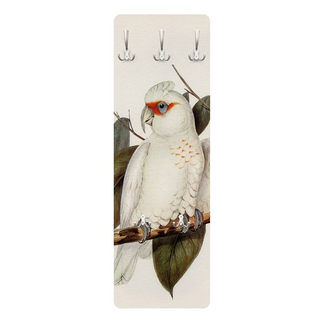 Coat rack - Vintage Illustration White Cockatoo