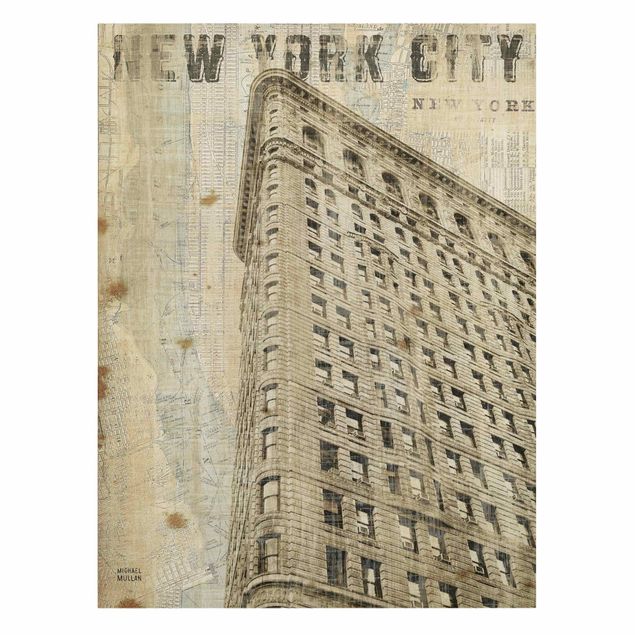 Canvas print - Vintage NY Flat Iron
