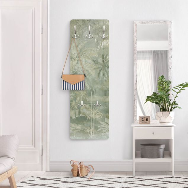 Coat rack modern - Vintage Palm Trees with Texture
