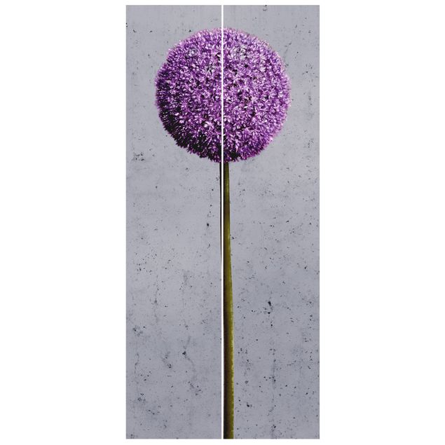 Door wallpaper - Allium Round-Headed Flower