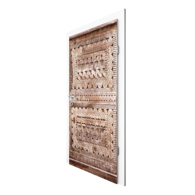 Door wallpaper - Old Ornate Moroccan Wooden Door In Essaouria