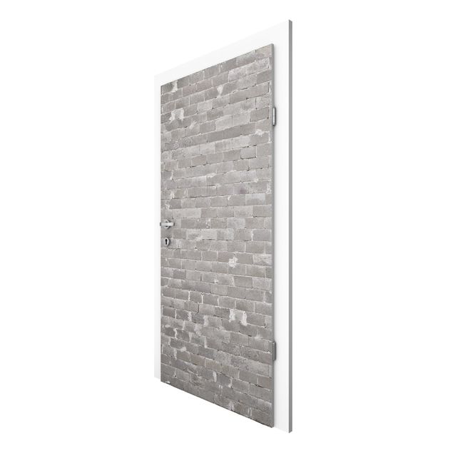 Door wallpaper - Concrete Brick
