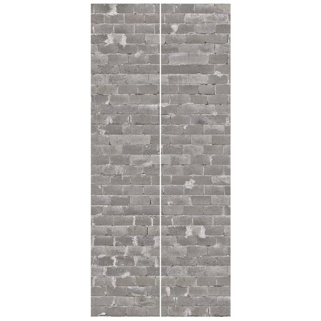 Door wallpaper - Concrete Brick