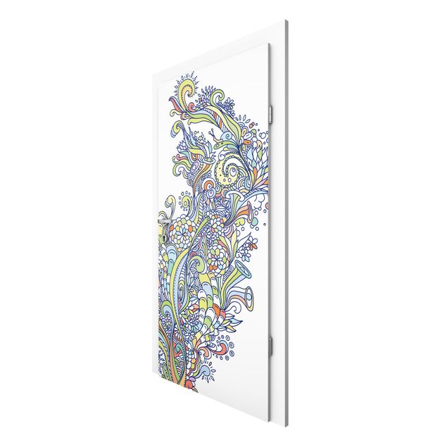 Door wallpaper - Floral Celebration