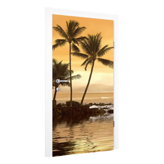 Door wallpaper - Caribbean Sunset I
