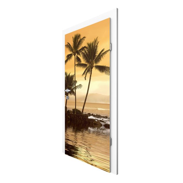 Door wallpaper - Caribbean Sunset I