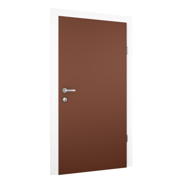 Door wallpaper - Colour Chocolate