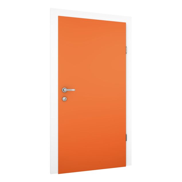 Door wallpaper - Colour Orange