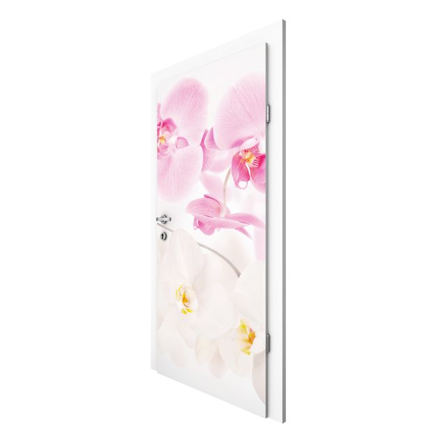 Door wallpaper - Delicate Orchids
