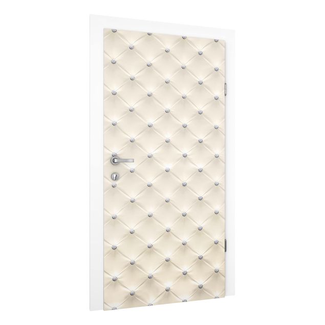 Door wallpaper - Diamond Cream Luxury