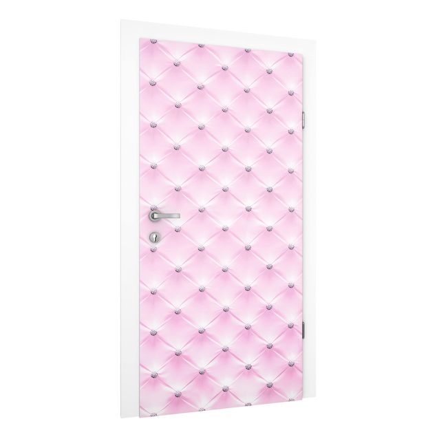 Door wallpaper - Diamond Light Pink Luxury