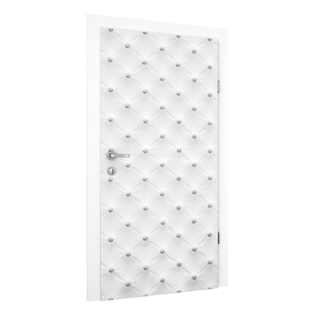 Door wallpaper - Diamond White Luxury