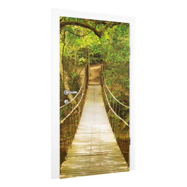 Door wallpaper - Jungle Bridge