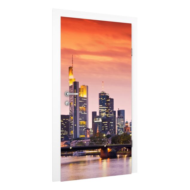 Door wallpaper - Frankfurt Skyline