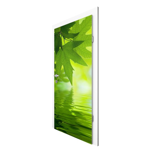 Door wallpaper - Green Ambiance III