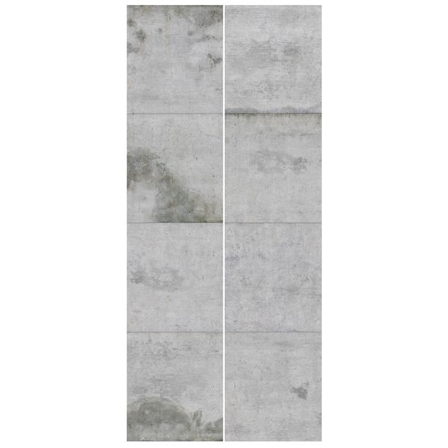 Door wallpaper - Big Concrete Slabs