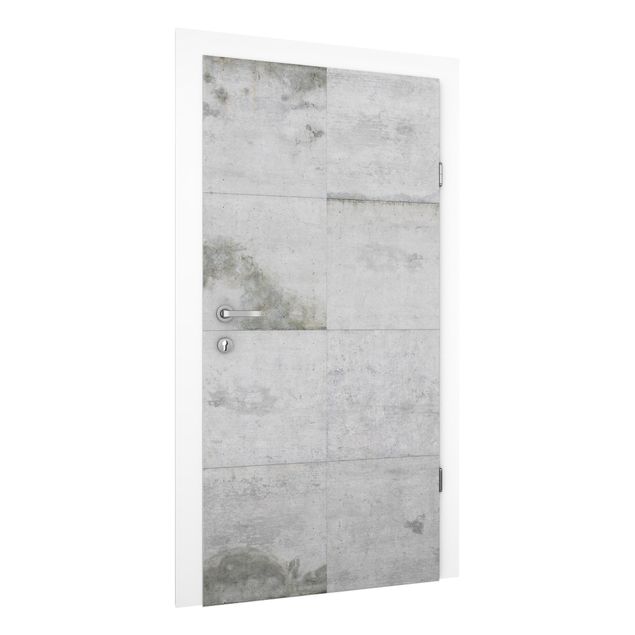 Door wallpaper - Big Concrete Slabs