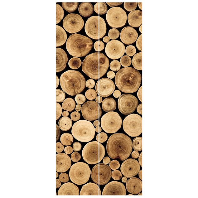 Door wallpaper - Homey Firewood
