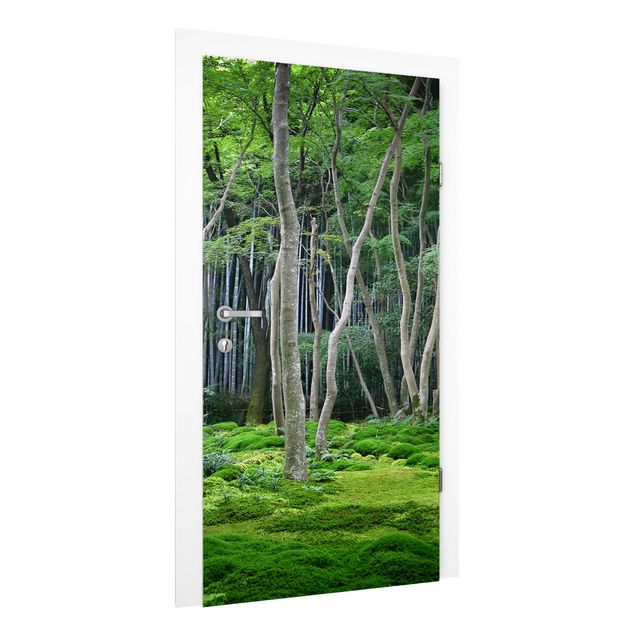 Door wallpaper - Japanese Forest