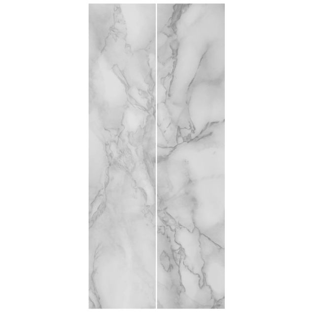 Door wallpaper - Marble Look Black And White