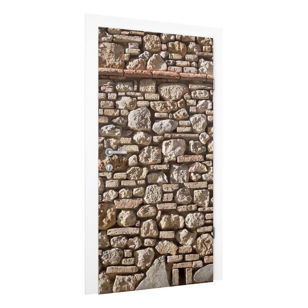 Door wallpaper - Mediterranean Stonewall
