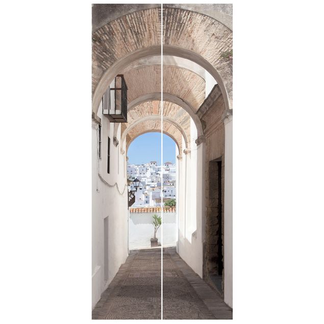 Door wallpaper - Mediterranean Vejer De La Frontera In Spain
