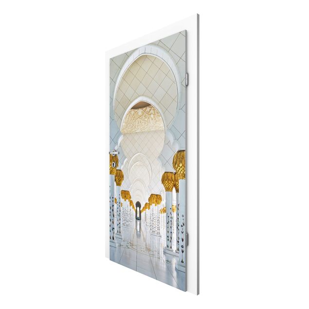 Door wallpaper - Mosque In Abu Dhabi