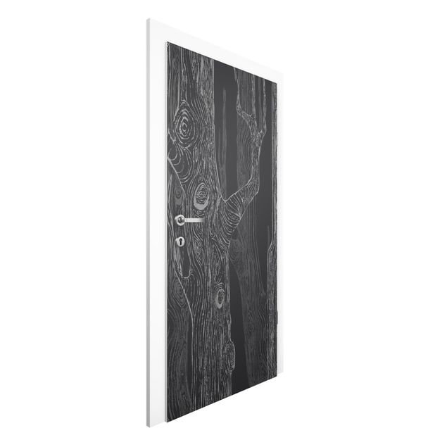 Wallpapers No.MW20 Living Forest Anthracite Grey