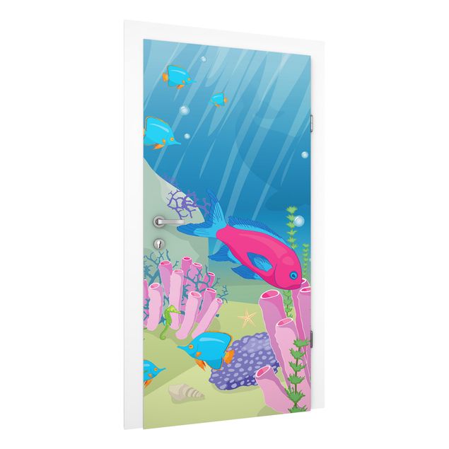 Door wallpaper - No.RY25 Underwater World