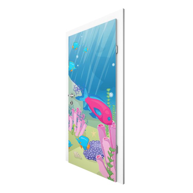 Door wallpaper - No.RY25 Underwater World