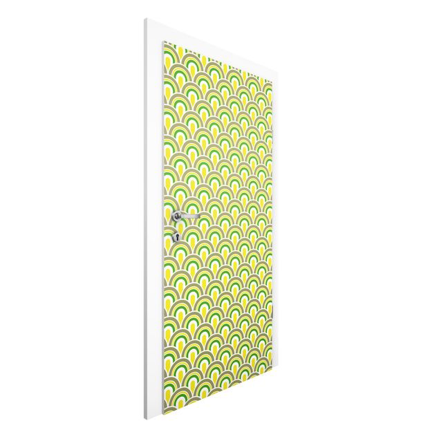 Wallpapers No.TA99 Retro Pattern Green-Yellow