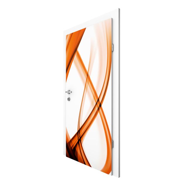Door wallpaper - Orange Element