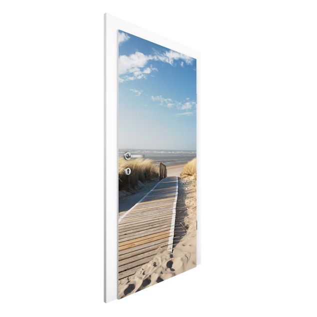Door wallpaper - Baltic Sea Beach