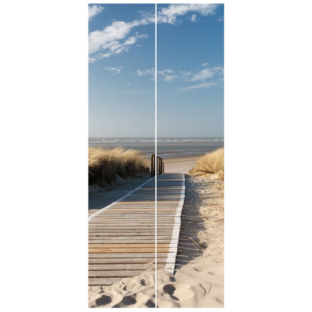 Door wallpaper - Baltic Sea Beach