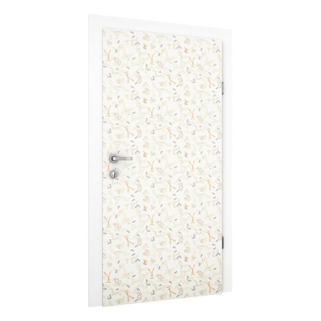 Door wallpaper - Pastel Plushies