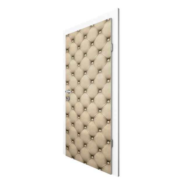 Door wallpaper - Upholstery Beige