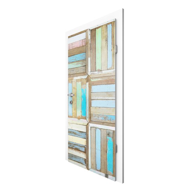Door wallpaper - Rustic Timber