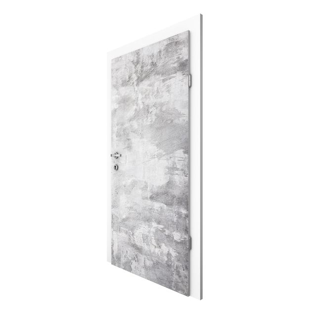 Door wallpaper - Industry-Look Concrete Look Wallpaper