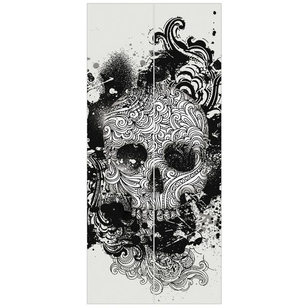 Door wallpaper - Skull