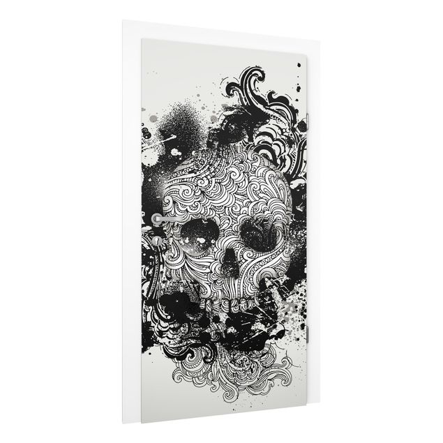 Door wallpaper - Skull