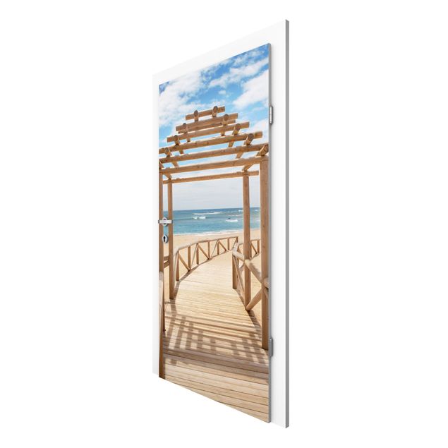 Door wallpaper - Beach Path To The Sea In Andalusia