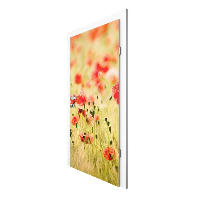Door wallpaper - Summer Poppies