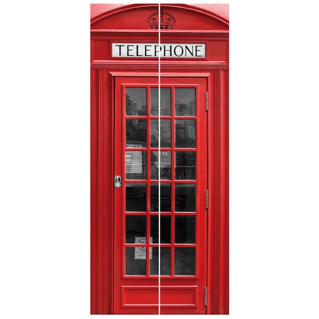Door wallpaper - Telephone