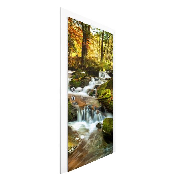 Wallpapers Waterfall Autumnal Forest