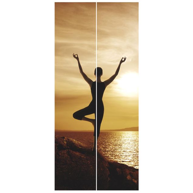 Door wallpaper - Yoga