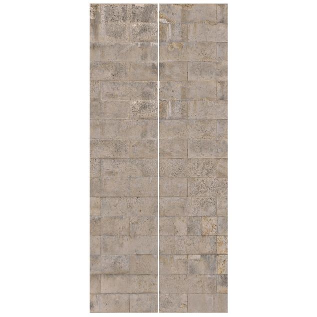 Door wallpaper - Brick Concrete