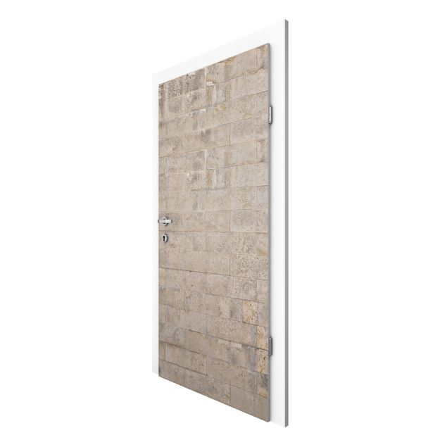 Door wallpaper - Brick Concrete