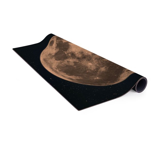 Anthracite rug Full Moon In Starry Skies