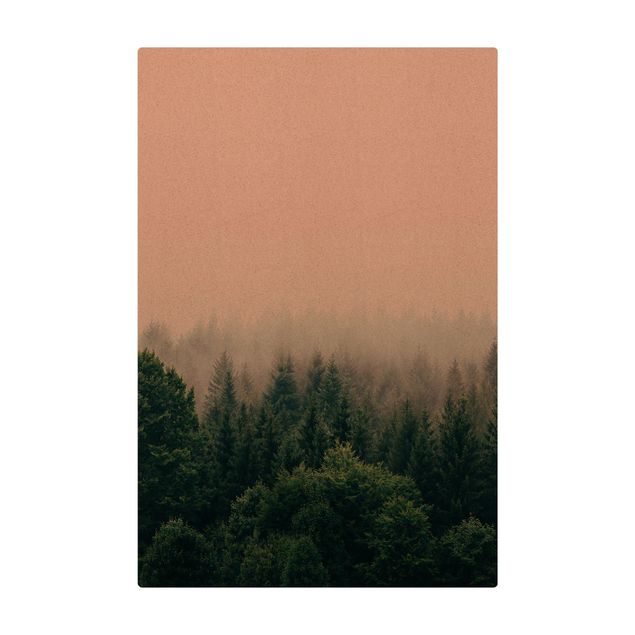 Large rugs Foggy Forest Twilight